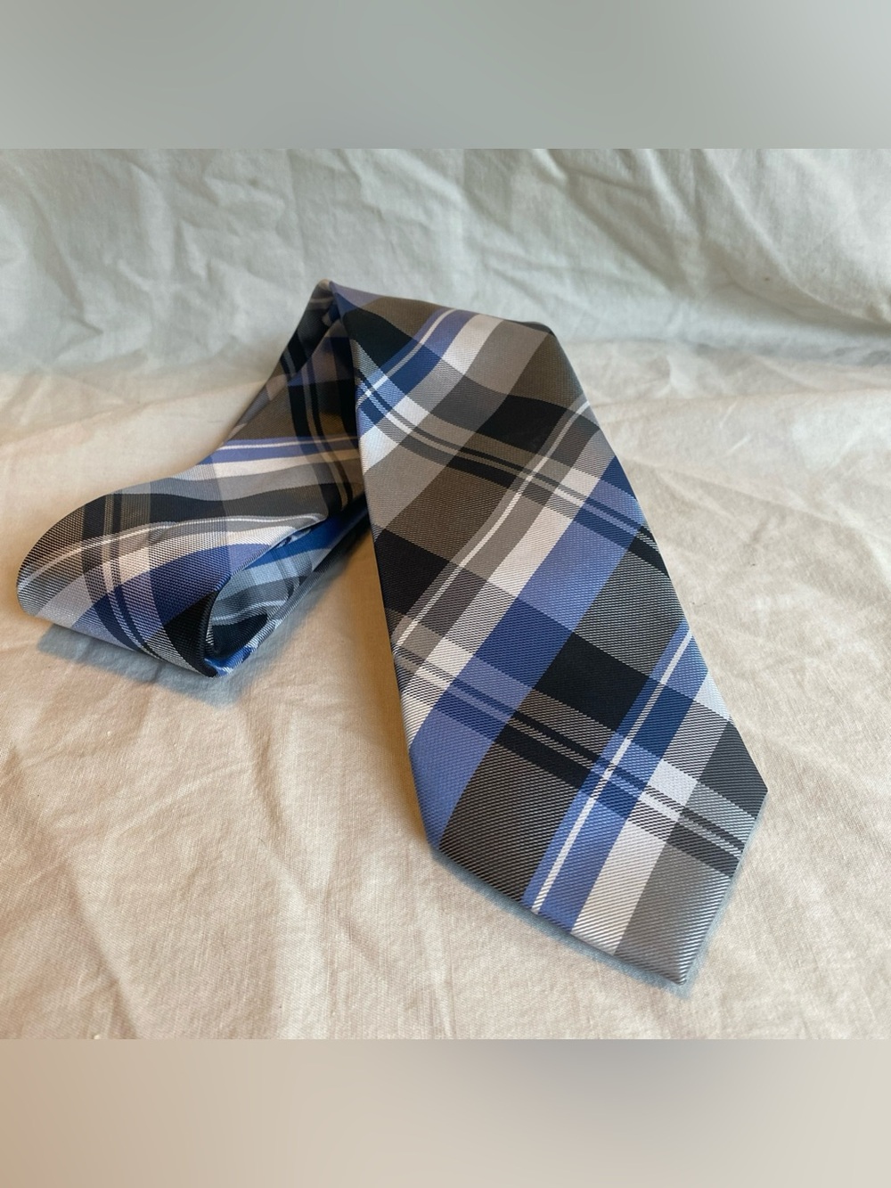 Alexander Julian Colours 3” Tie Necktie Mens Classic Plaid 58" Polyester Preppy